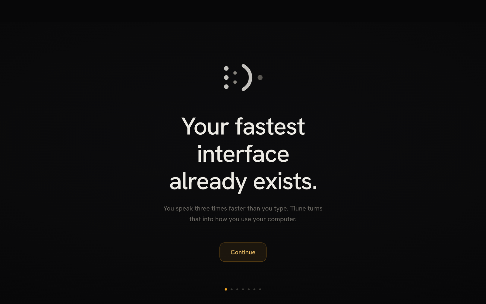 Onboarding welcome screen
